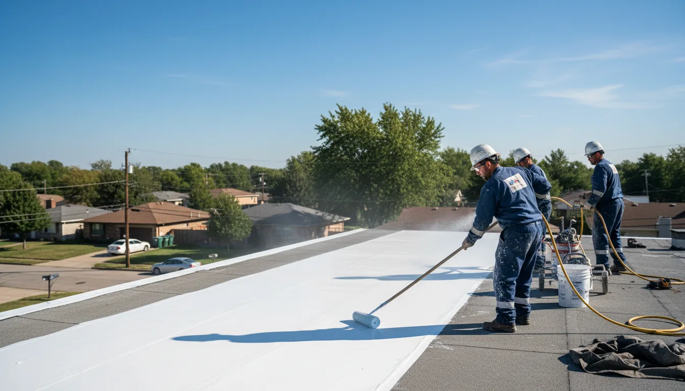 Commercial roof coating in White Pigeon, MI near me